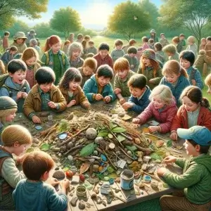 Kleuren mozaïek maken