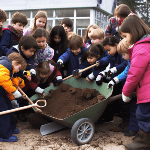 Hoeveel grond in de moestuinbak