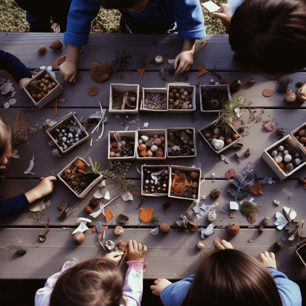 Memorie met vondsten uit de schooltuin