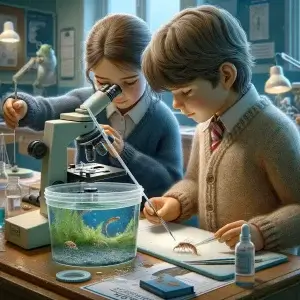 Watervlooien bekijken