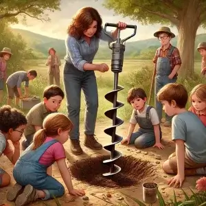 Bodemonderzoek met grondboor