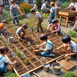 Bloemenmengsel zaaien