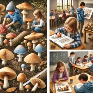 Paddenstoelen onderzoeken