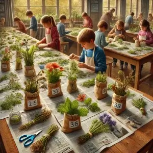 Planten verzamelen en drogen